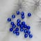 24ct. 1&#x22; Blue Glass Christmas Ball Ornaments